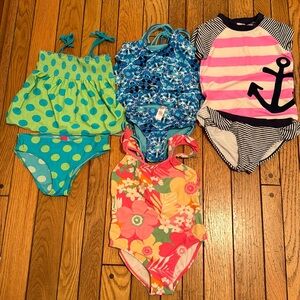 Girls swim suit lot! Size 6